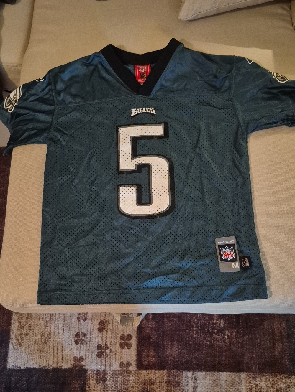 Reebok Philadelphia Eagles Dark Green #5 Football Jersey